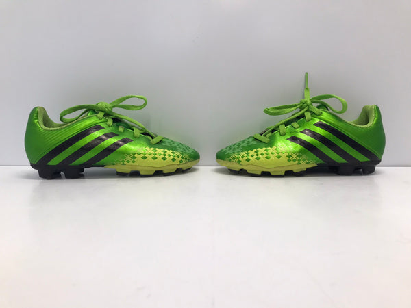 Soccer Shoes Cleats Child Size 1 Adidas Green and  Black Excellent