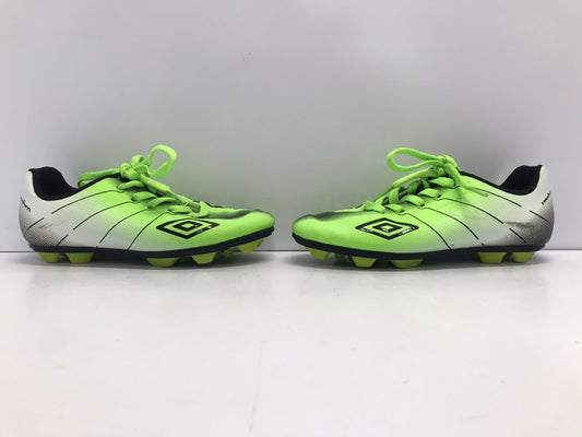 Soccer Shoes Cleats Child Size 1 Umbro Lime Black White Excellent
