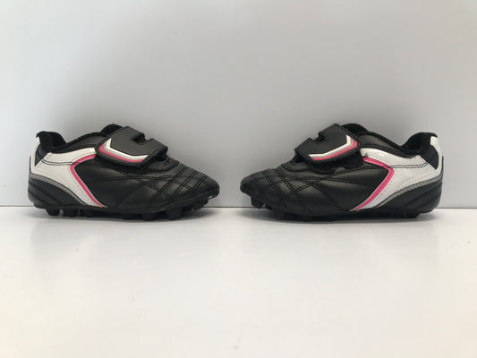 Soccer Shoes Cleats Child Size 2 Athletic Black Pink