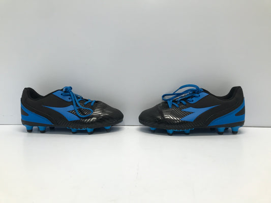 Soccer Shoes Cleats Child Size 2 Diadora Blue Black Like New