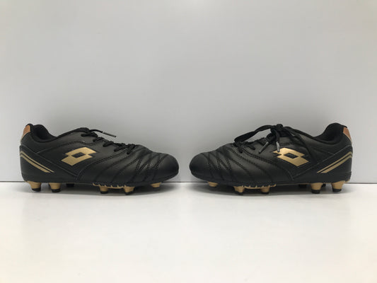 Soccer Shoes Cleats Child Size 2 Lotto Black Bronze Excellent