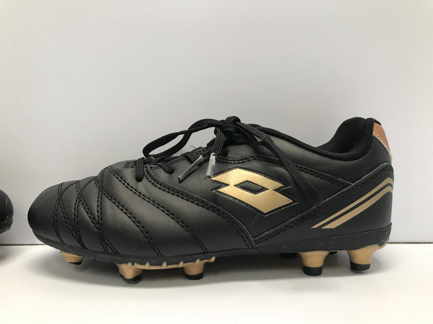 Soccer Shoes Cleats Child Size 2 Lotto Black Bronze Excellent