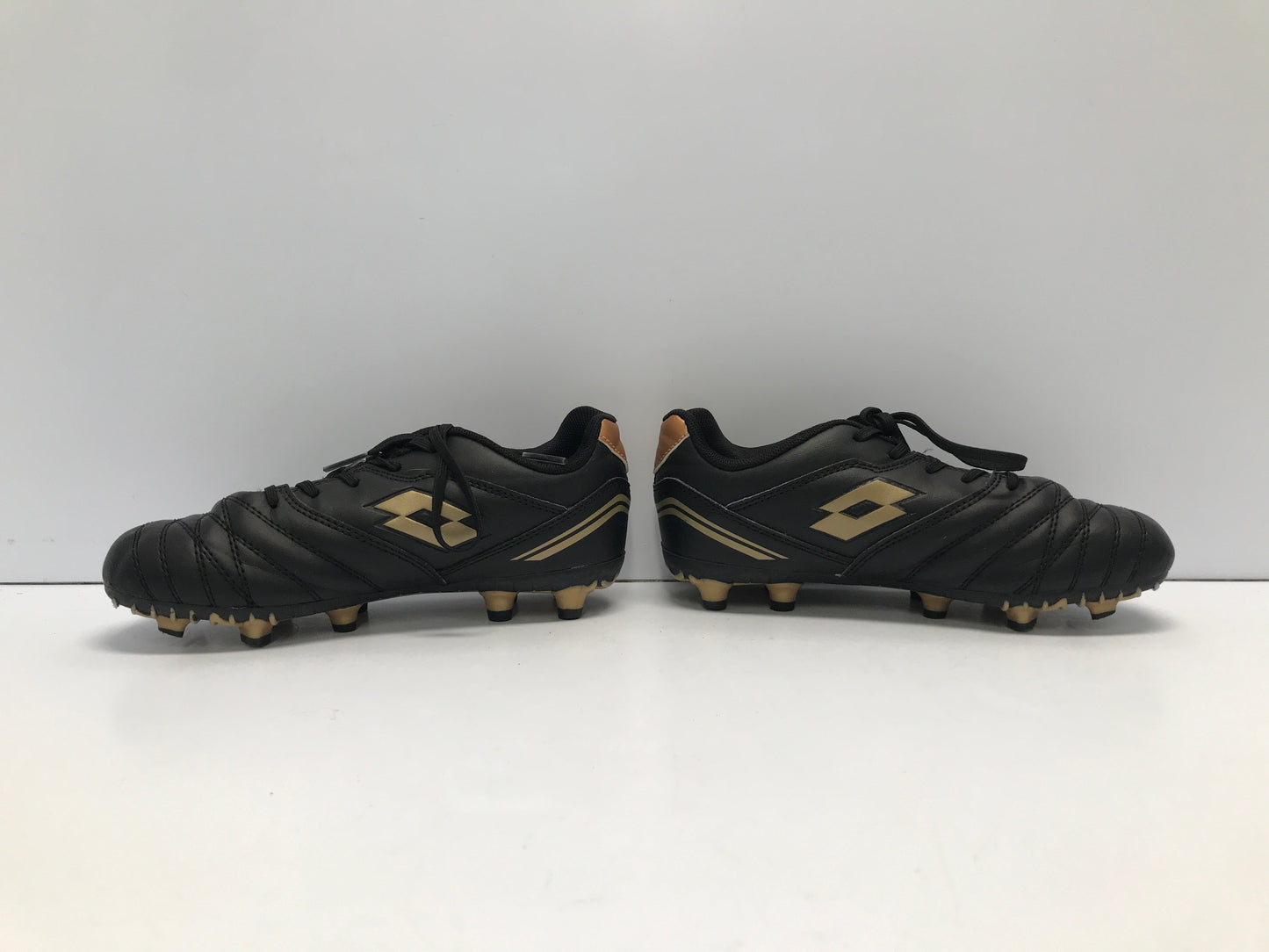 Soccer Shoes Cleats Child Size 2 Lotto Black Bronze Excellent