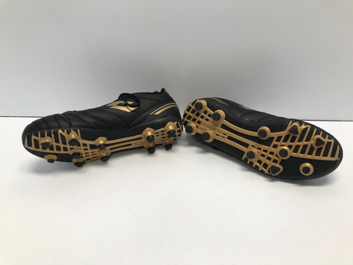 Soccer Shoes Cleats Child Size 2 Lotto Black Bronze Excellent