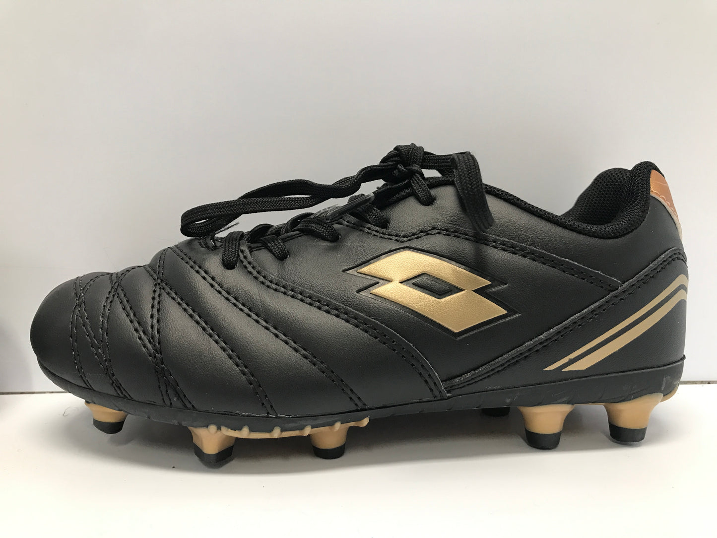 Soccer Shoes Cleats Child Size 2 Lotto Black Bronze Like New