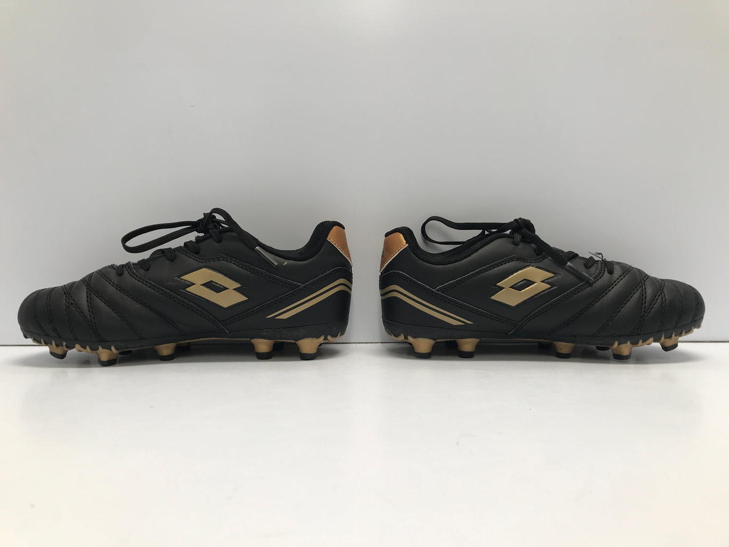 Soccer Shoes Cleats Child Size 2 Lotto Black Bronze Like New