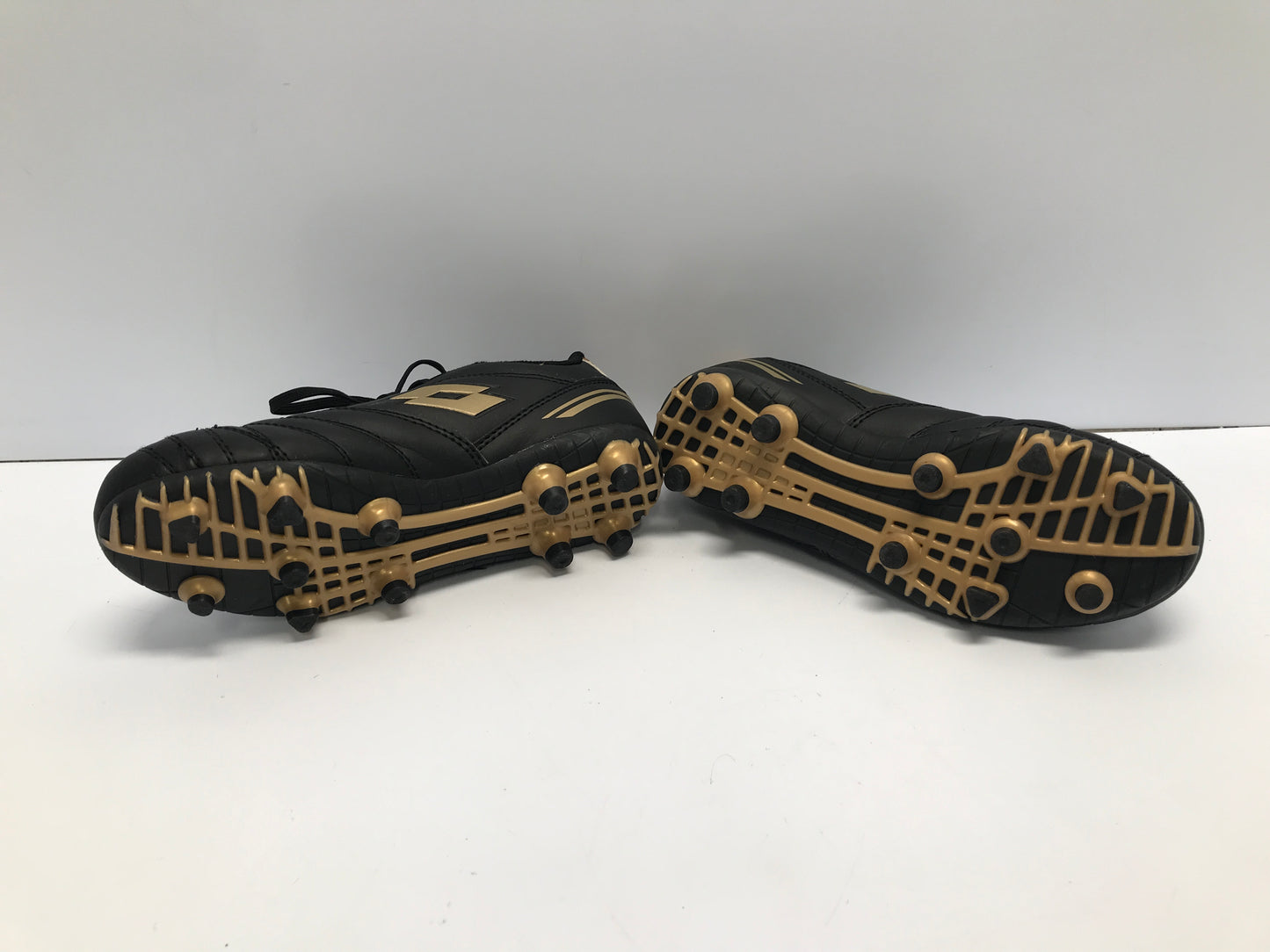 Soccer Shoes Cleats Child Size 2 Lotto Black Bronze Like New
