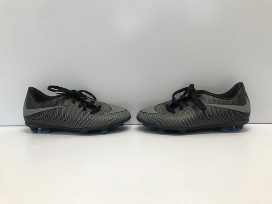 Soccer Shoes Cleats Child Size 2 Nike Grey Black Excellent
