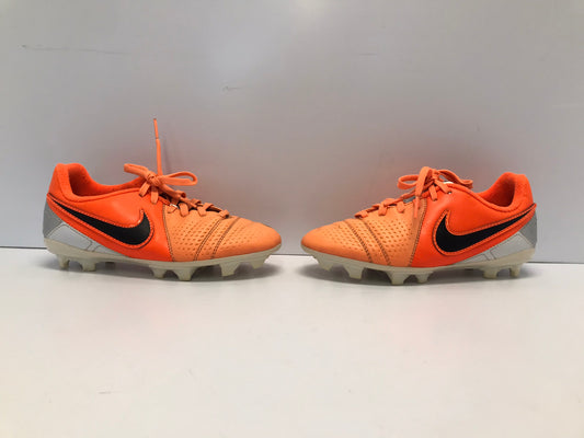 Soccer Shoes Cleats Child Size 2 Nike Orange Grey Black