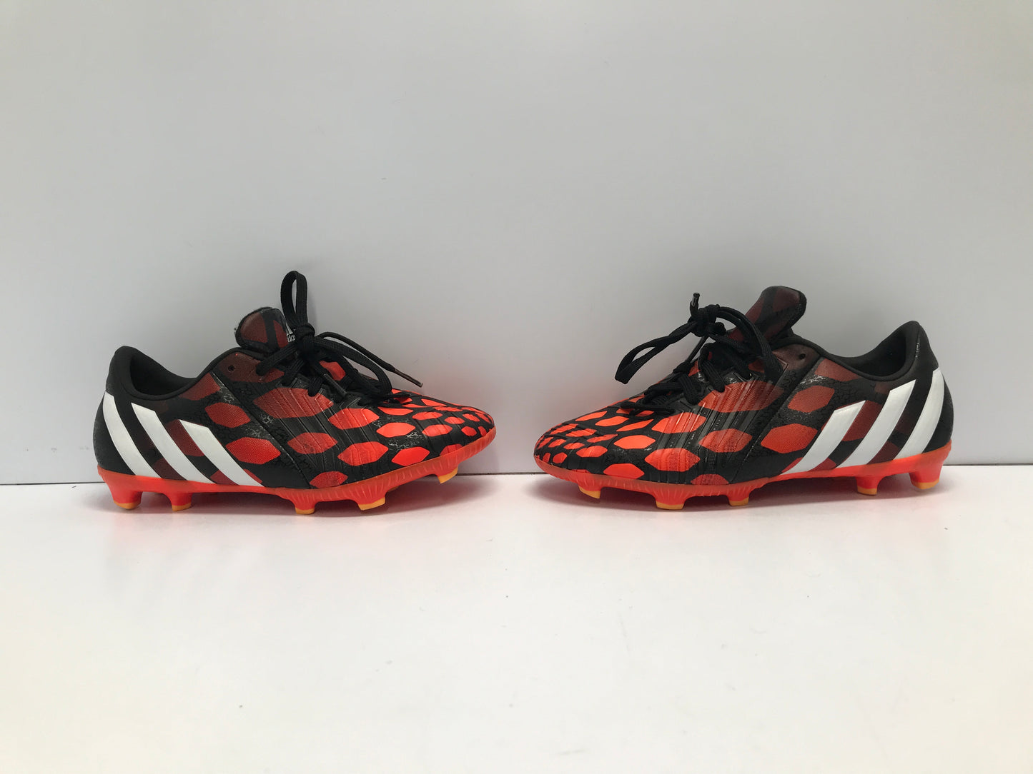 Soccer Shoes Cleats Child Size 3 Adidas Absolado Black Red Excellent