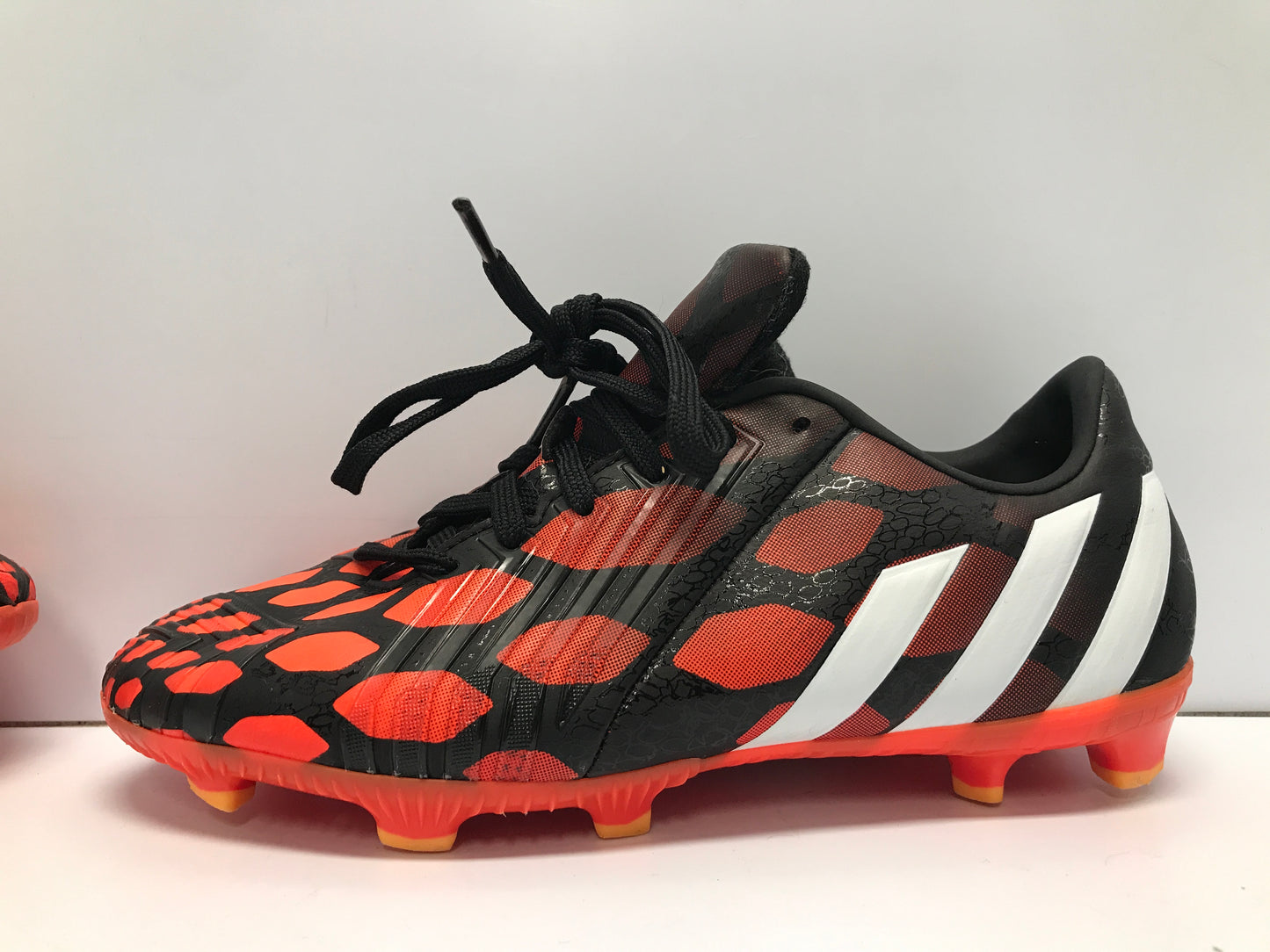 Soccer Shoes Cleats Child Size 3 Adidas Absolado Black Red Excellent