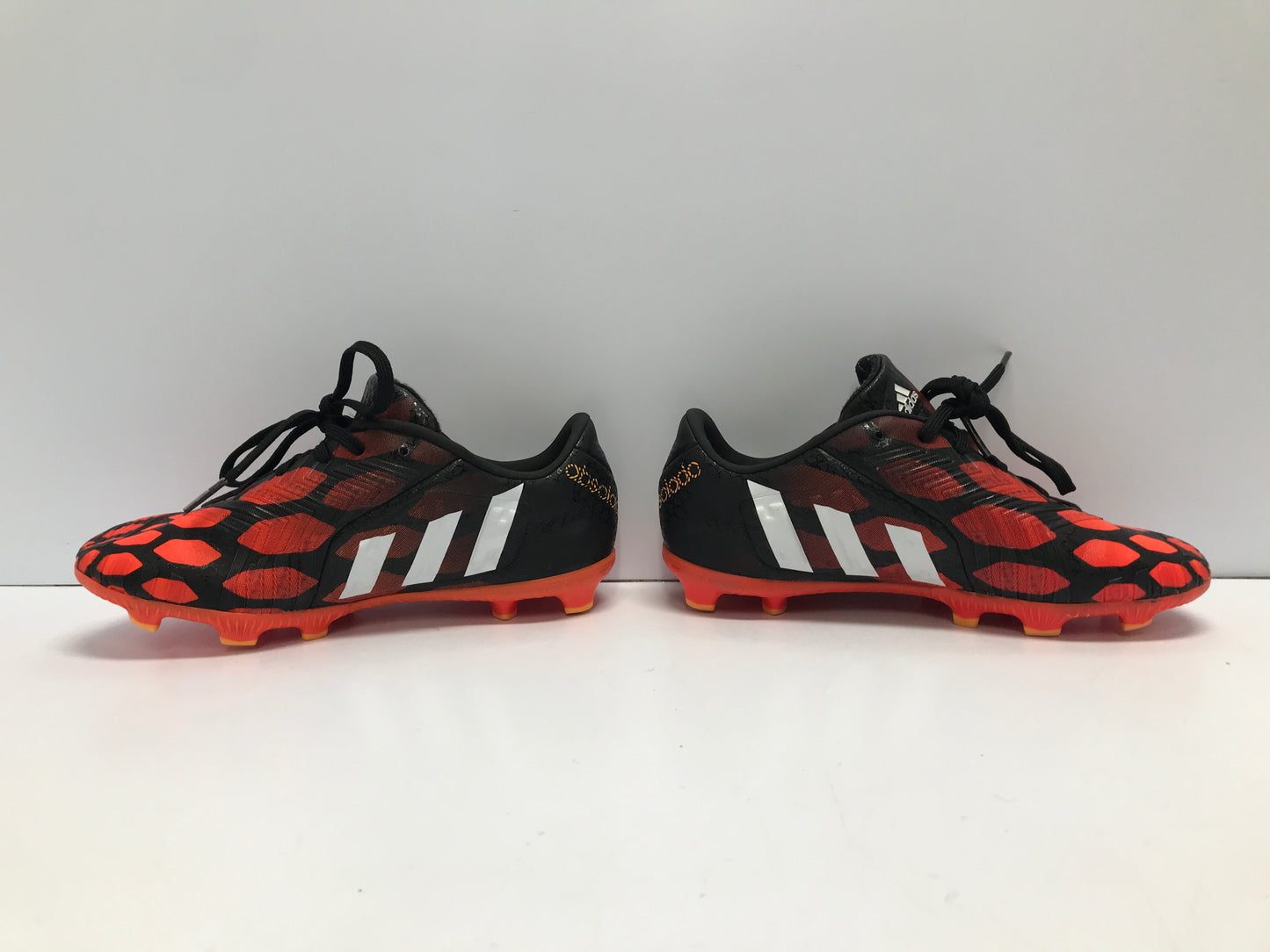 Soccer Shoes Cleats Child Size 3 Adidas Absolado Black Red Excellent