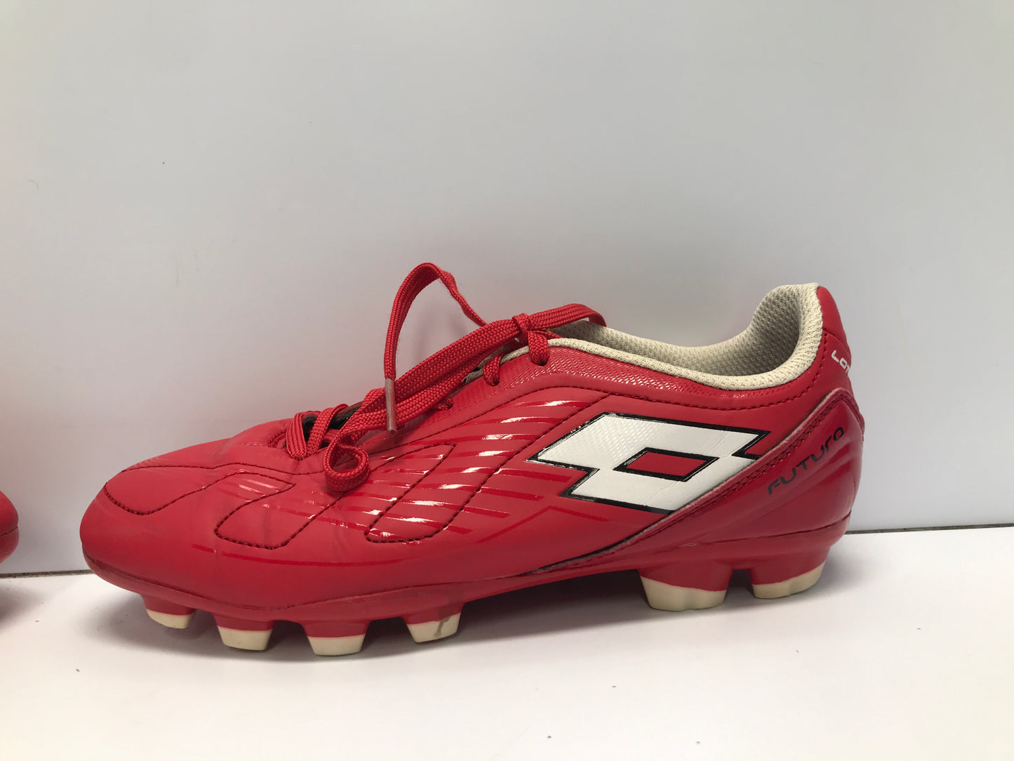 Soccer Shoes Cleats Child Size 3 Lotto Red White Excellent