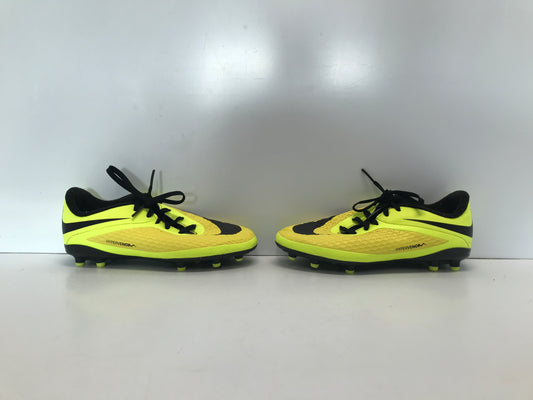 Soccer Shoes Cleats Child Size 3 Nike Hyper Venom Lime Black