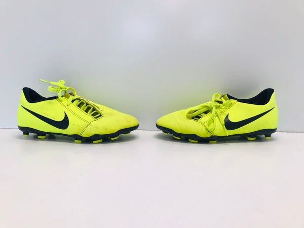 Soccer Shoes Cleats Child Size 3 Nike Lime Navy Few Marks