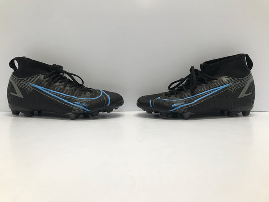 Soccer Shoes Cleats Child Size 4.5 Nike Mercurial Blue Black Slipper Foot