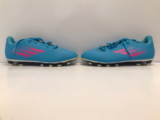 Soccer Shoes Cleats Child Size 5 Adidas Powder Blue Pink New