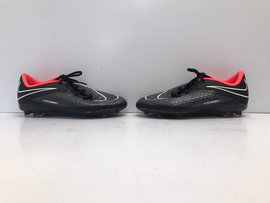 Soccer Shoes Cleats Child Size 5 Nike Hypervenom Black Fushia
