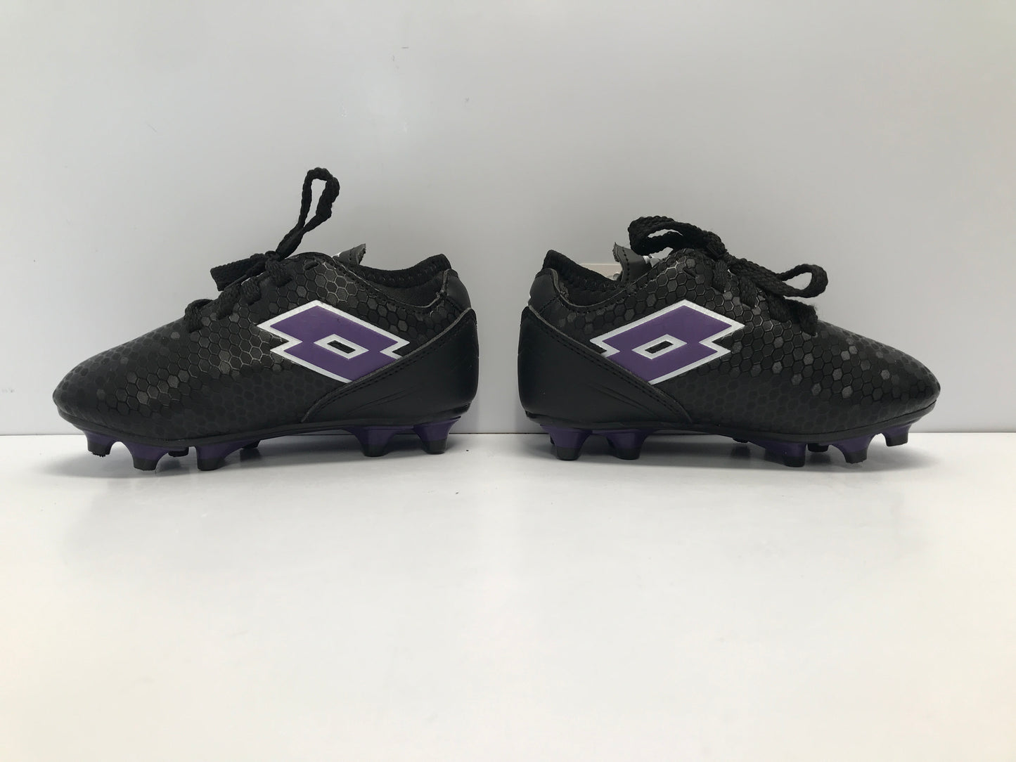 Soccer Shoes Cleats Child Size 8 Lotto Toddler Black Purple New With Tags