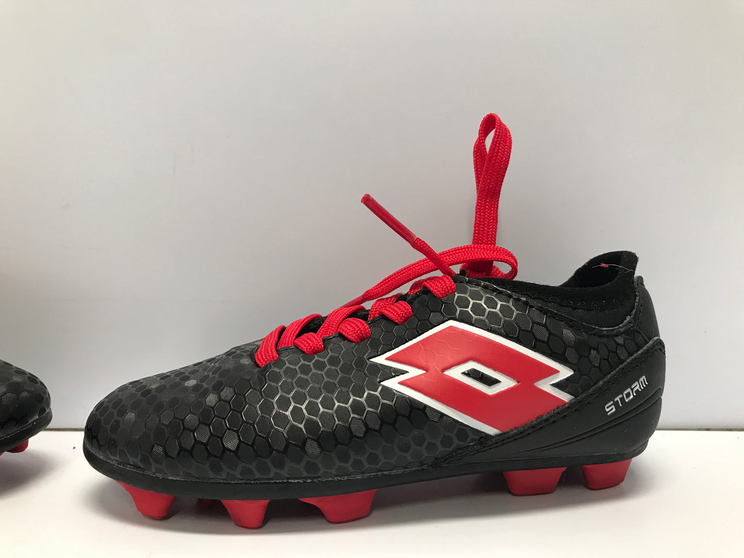 Soccer Shoes Cleats Child Toddler Size 9 Lotto Black Red Like New