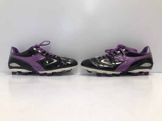 Soccer Shoes Cleats Ladies Size 9 Puma Diadora Black Purple Excellent