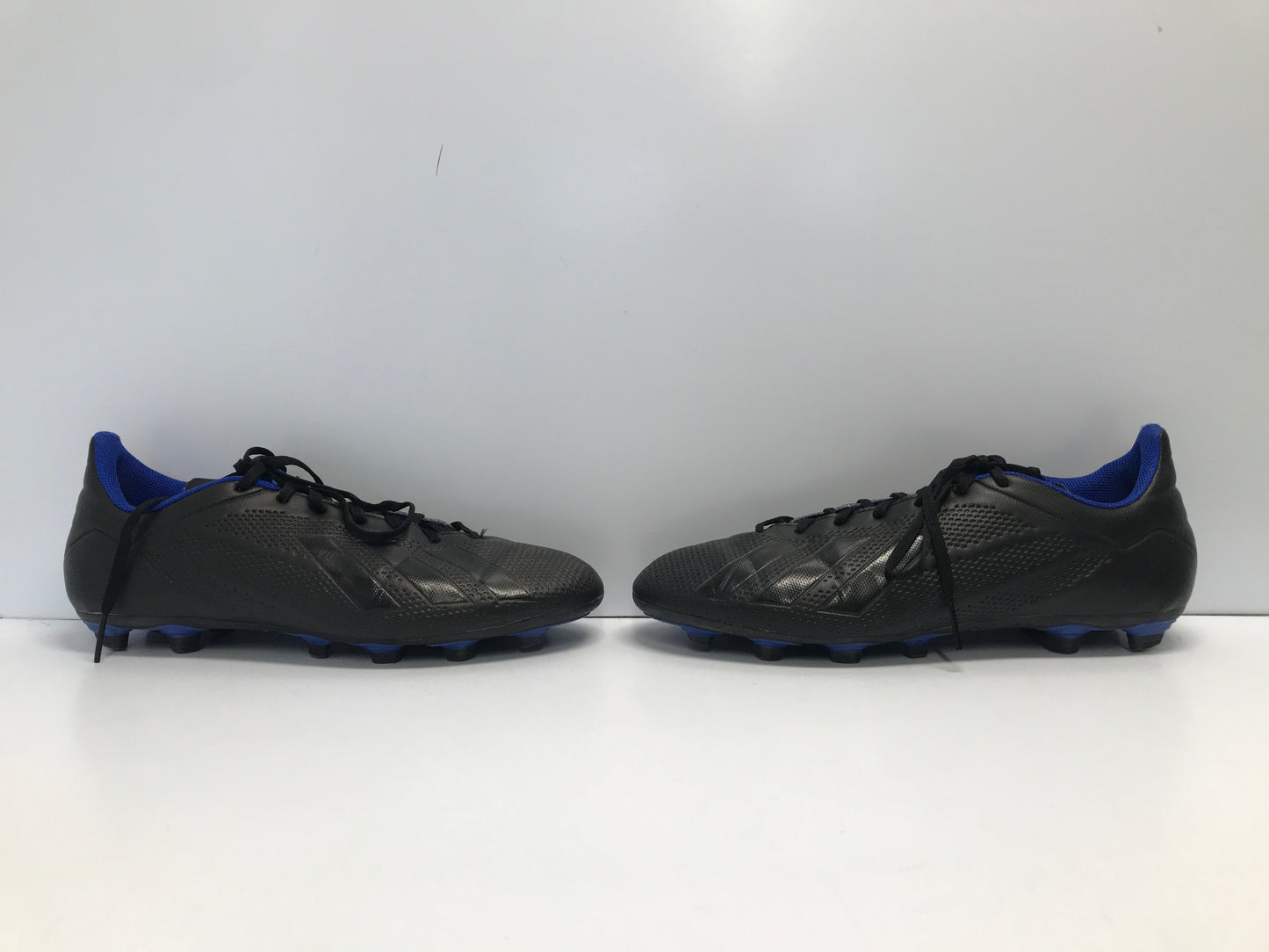 Soccer Shoes Cleats Men's Size 10.5 Adidas Black Blue Excellent