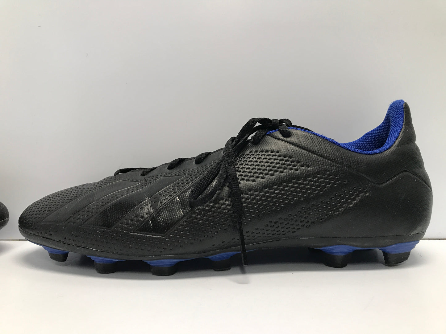 Soccer Shoes Cleats Men's Size 10.5 Adidas Black Blue Excellent