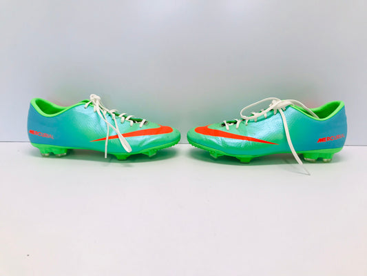 Soccer Shoes Cleats Men's Size 10.5 Nike Lime Orange Few Marks