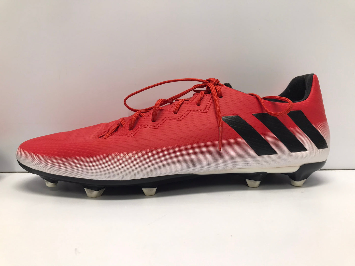 Soccer Shoes Cleats Men's Size 10 Adidas Red Black White Excellent