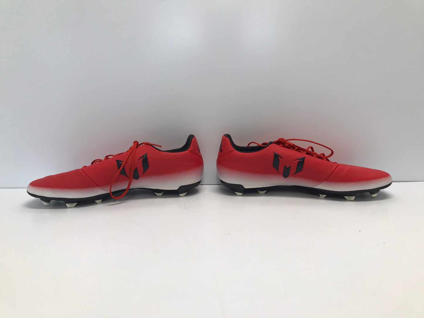 Soccer Shoes Cleats Men's Size 10 Adidas Red Black White Excellent