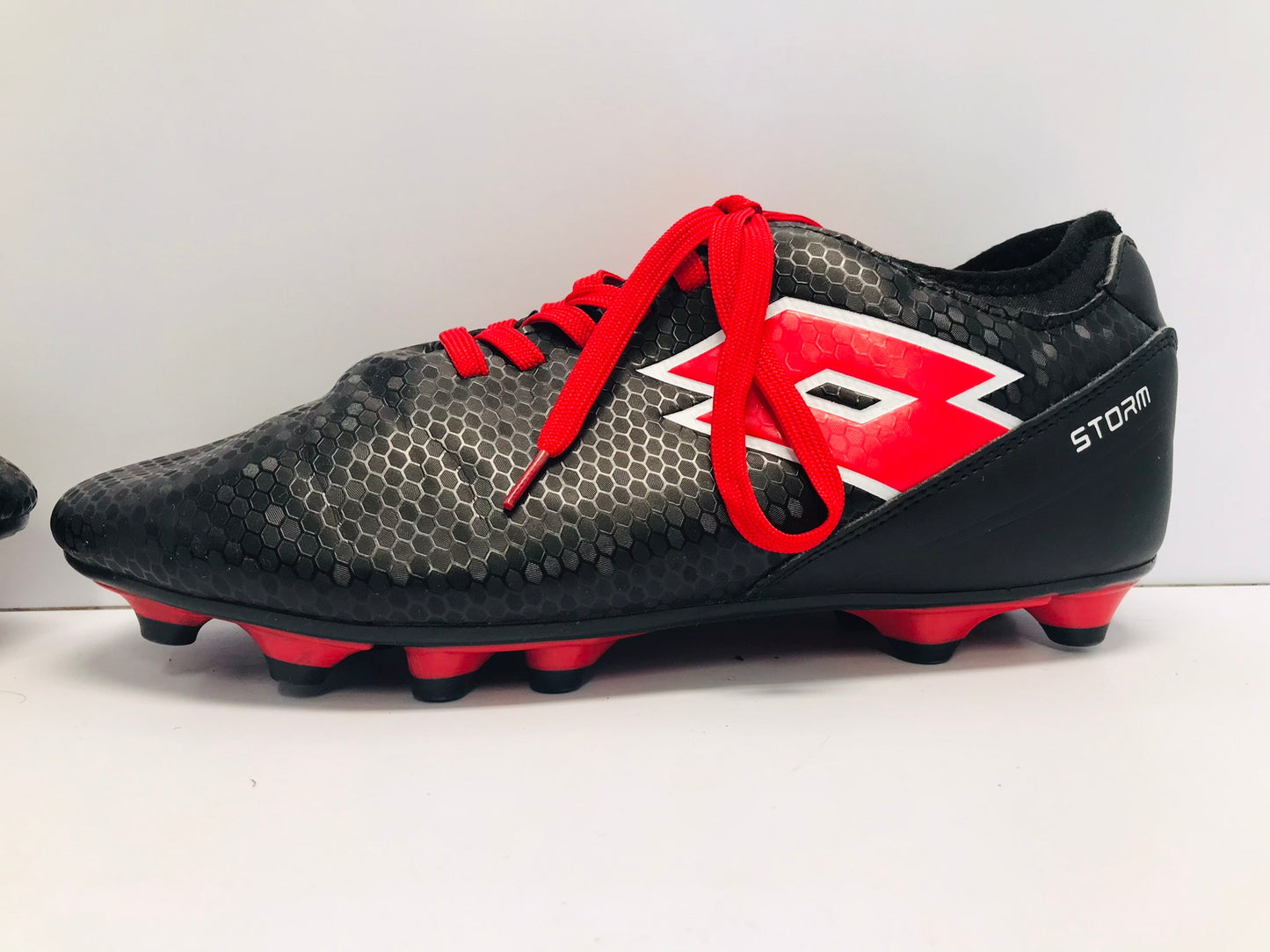 Soccer Shoes Cleats Men's Size 10 Lotto Black Red Excellent