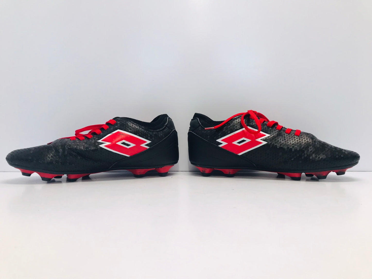 Soccer Shoes Cleats Men's Size 10 Lotto Black Red Excellent