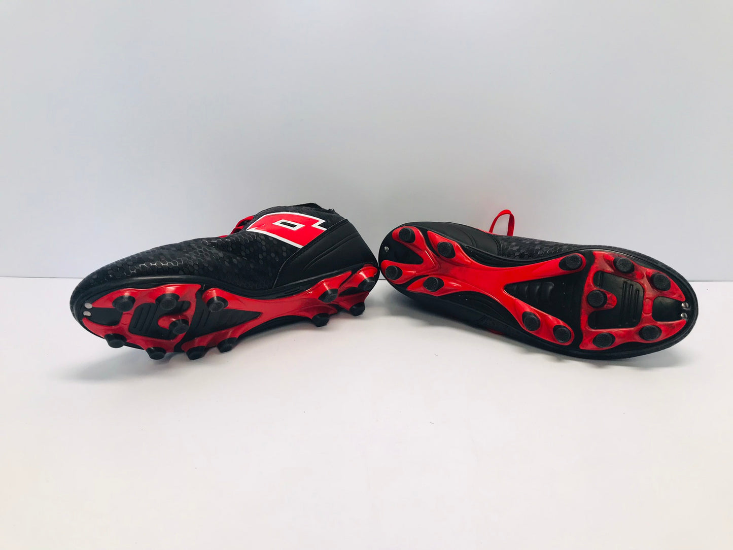 Soccer Shoes Cleats Men's Size 10 Lotto Black Red Excellent