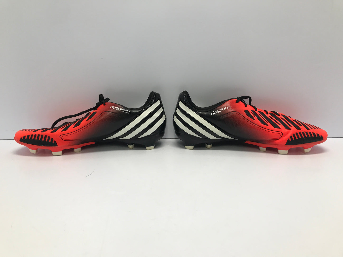 Soccer Shoes Cleats Men's Size 11.5 Adidas Absolado Tangerine Black Excellent
