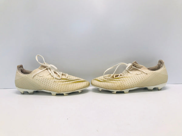 Soccer Shoes Cleats Men's Size 11.5 Adidas Creme  and Gold