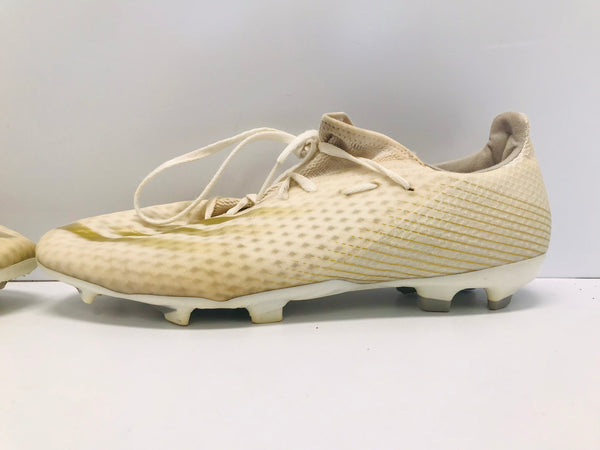 Soccer Shoes Cleats Men's Size 11.5 Adidas Creme  and Gold