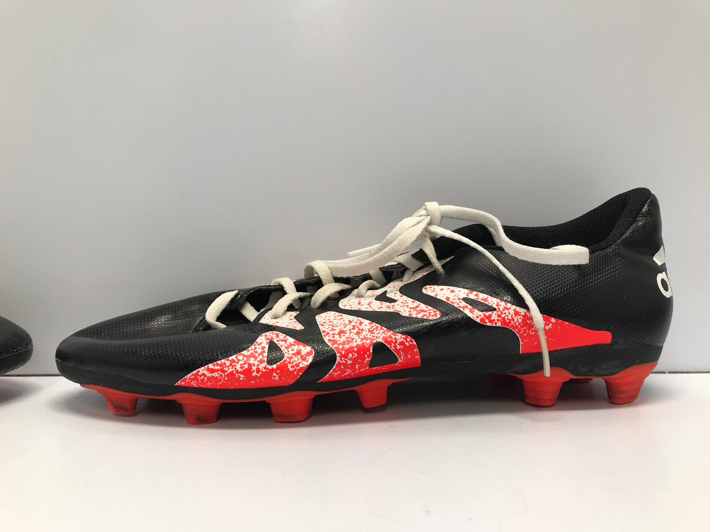 Soccer Shoes Cleats Men's Size 11.5 Adidas X Black White Coral Like New