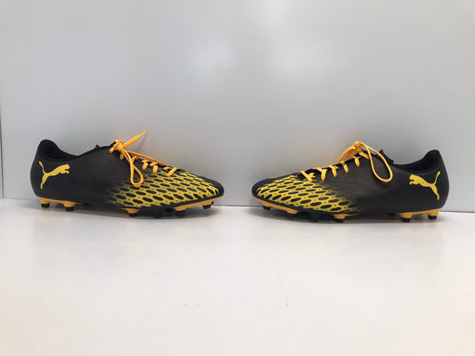 Soccer Shoes Cleats Men's Size 11.5 Puma Yellow Black Like New