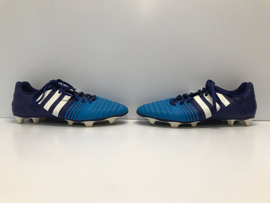 Soccer Shoes Cleats Men's Size 11 Adidas Nitocharge Blue Excellent
