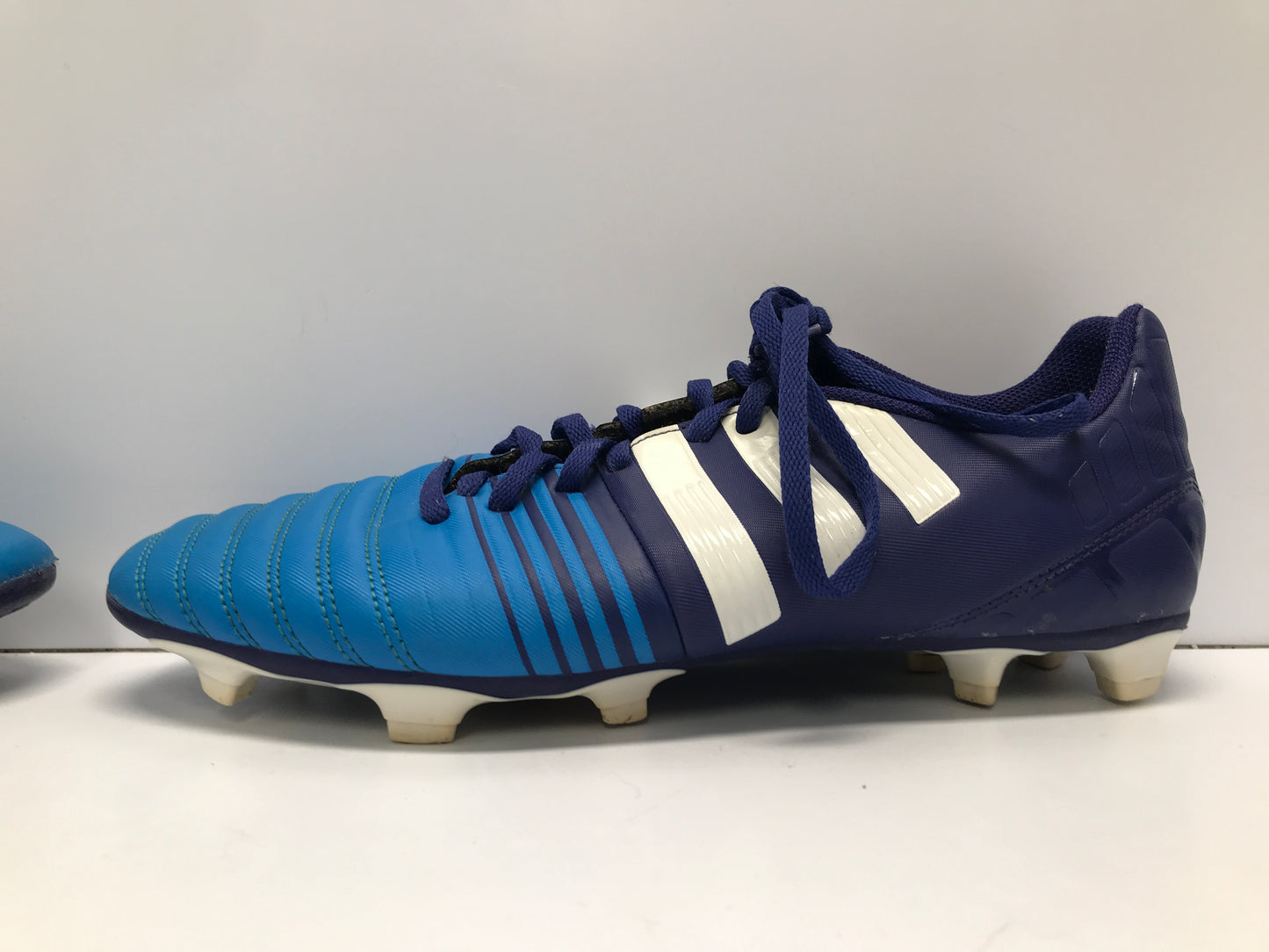Soccer Shoes Cleats Men's Size 11 Adidas Nitocharge Blue Excellent