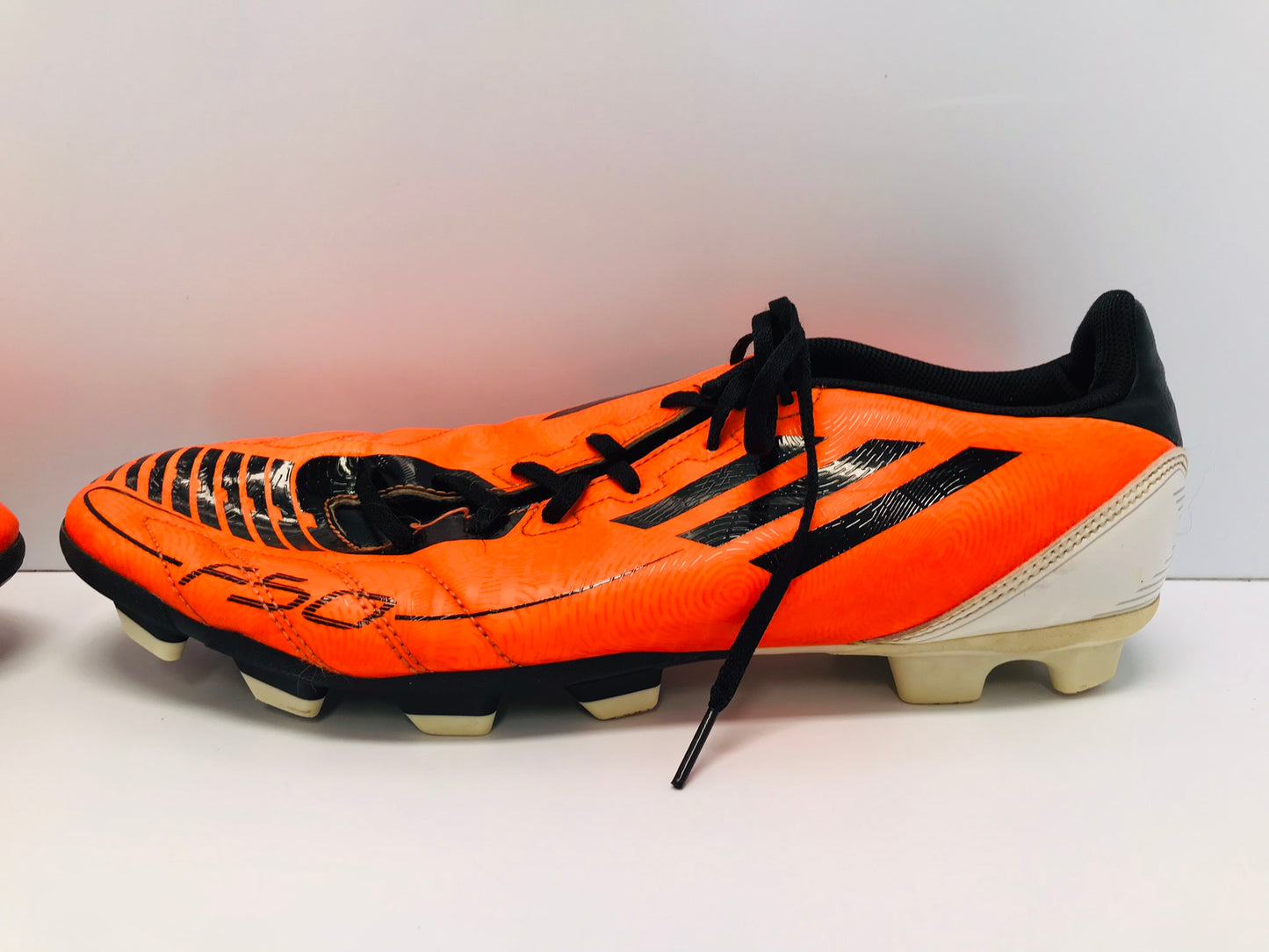 Soccer Shoes Cleats Men's Size 12 Adidas Tangerine Black Excellent