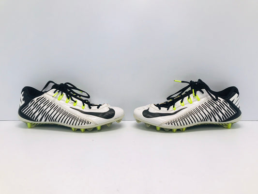 Soccer Shoes Cleats Men's Size 12 Nike FlyWire Black White Lime Excellent Quality