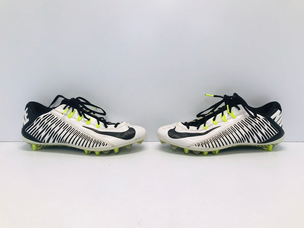 Soccer Shoes Cleats Men's Size 12 Nike FlyWire Black White Lime Excellent Quality