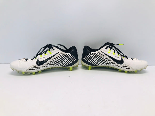 Soccer Shoes Cleats Men's Size 12 Nike FlyWire Black White Lime Excellent Quality