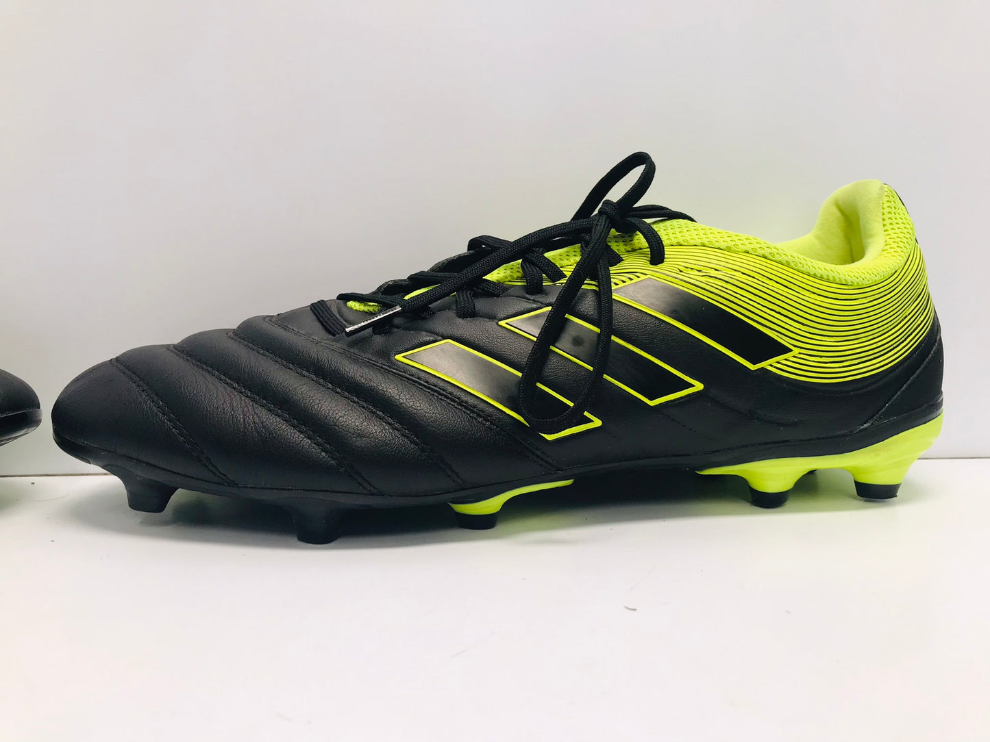 Soccer Shoes Cleats Men's Size 13 Adidas Copa Black Lime Leather Like New
