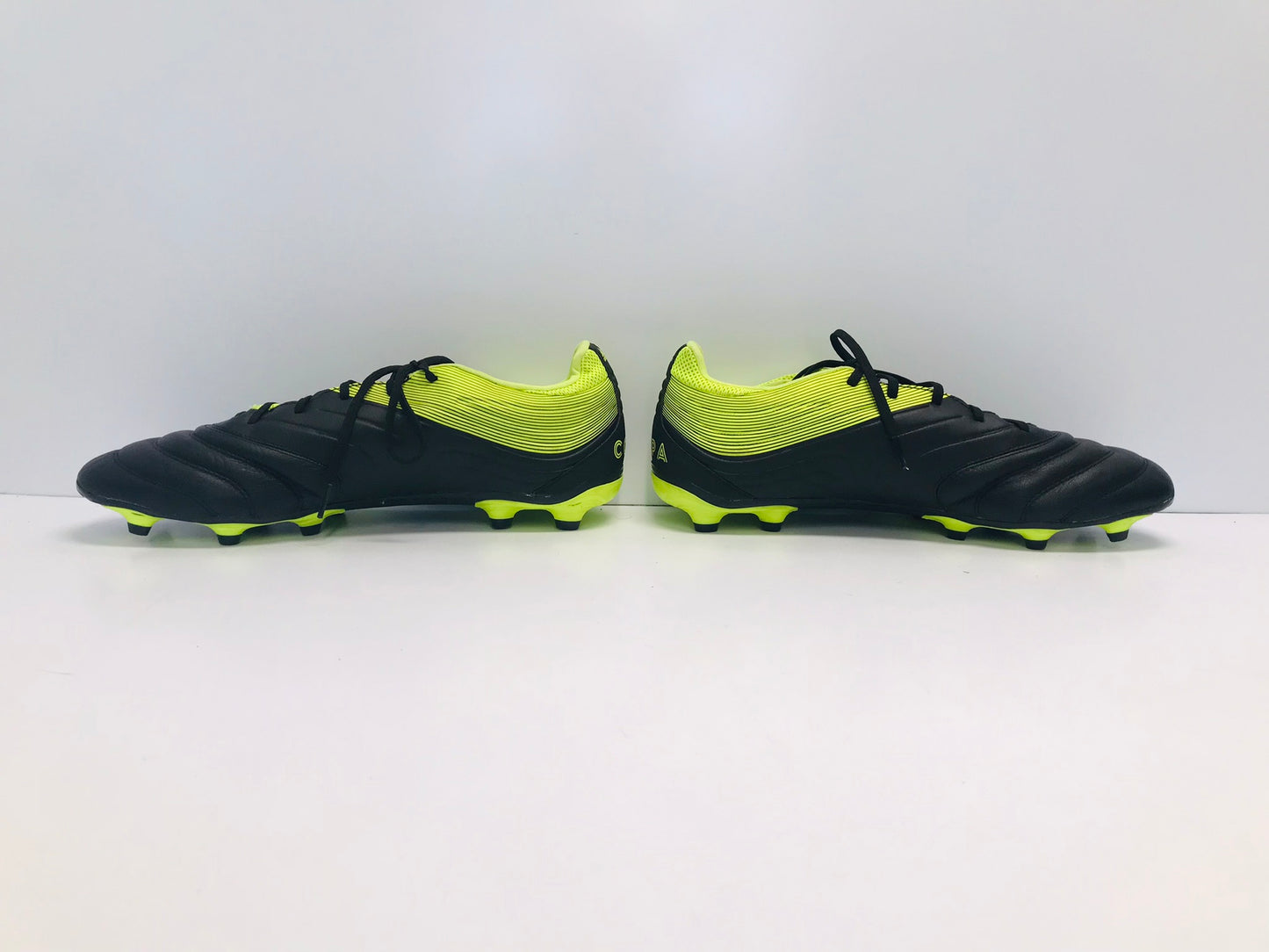 Soccer Shoes Cleats Men's Size 13 Adidas Copa Black Lime Leather Like New