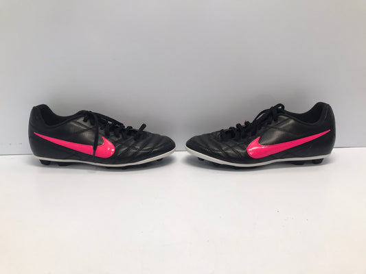 Soccer Shoes Cleats Men's Size 6 Adidas Black Fushia Pink Excellent