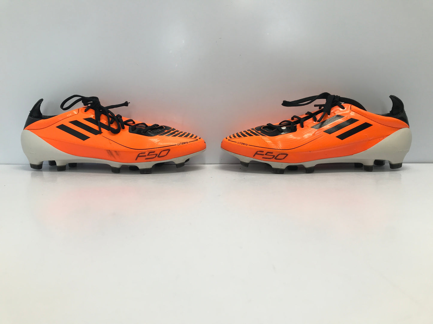 Soccer Shoes Cleats Men's Size 6 Adidas Black Tangerine Excellent