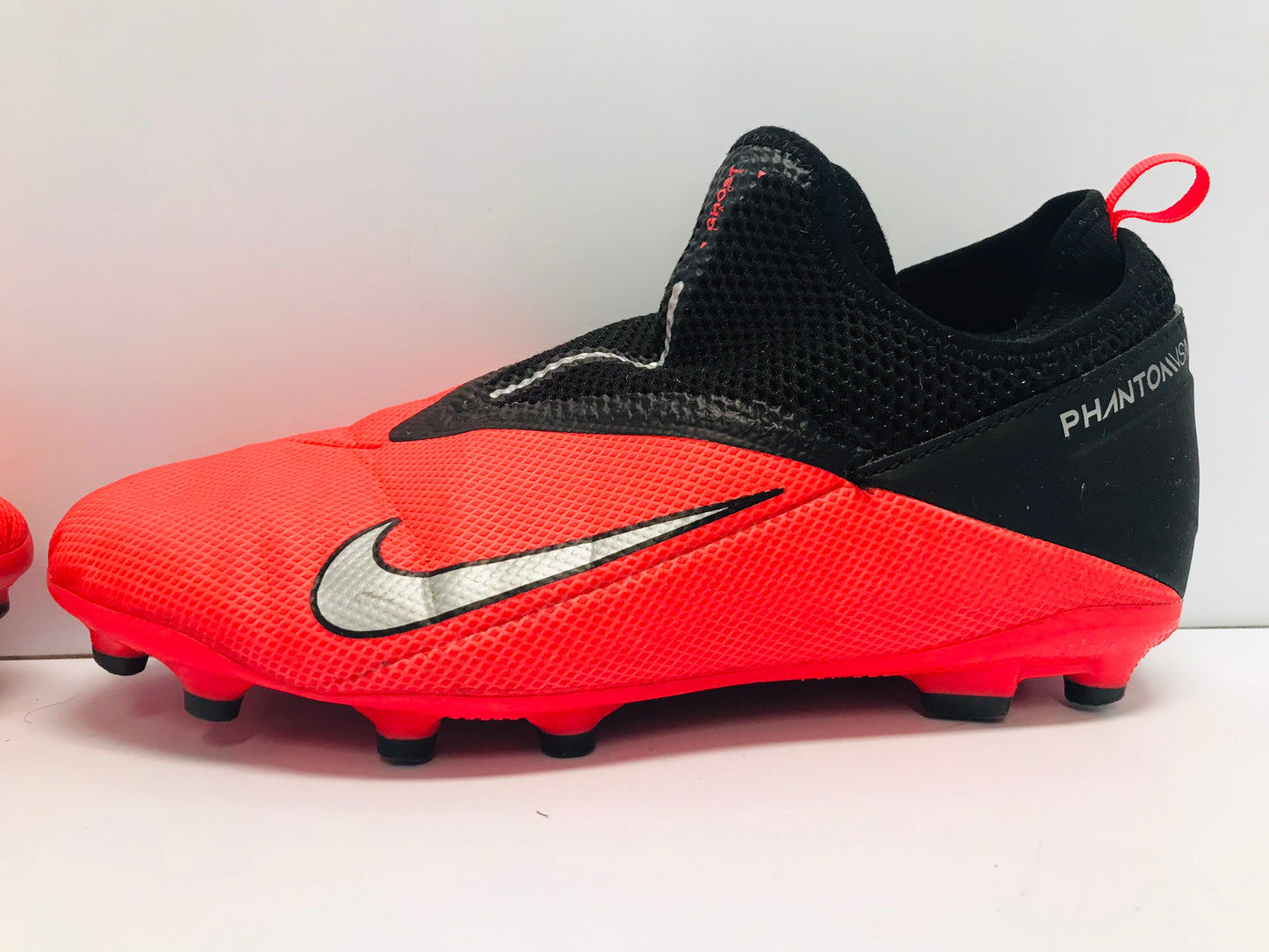 Soccer Shoes Cleats Men's Size 6 Junior Nike Phantom Black Tangerine Silver