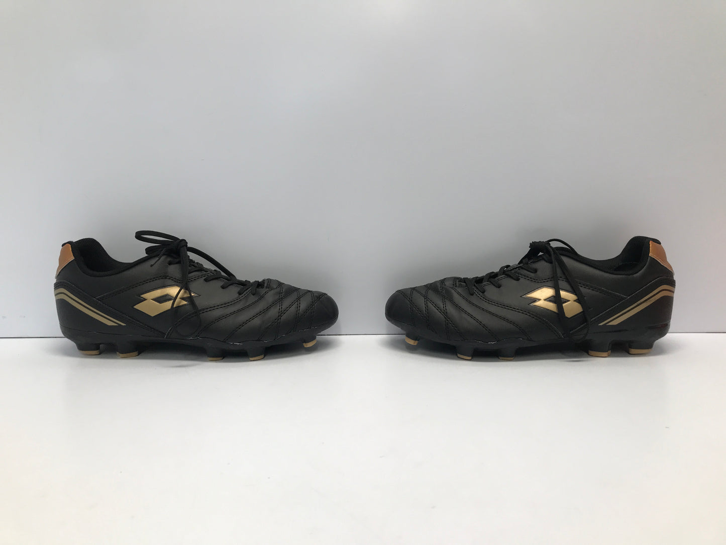 Soccer Shoes Cleats Men's Size 7.5 Lotto Black Gold Excellent